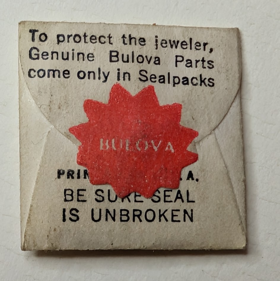 Vintage Bulova Safety Chain with Snaps – White Round Ends – Standardized Parts