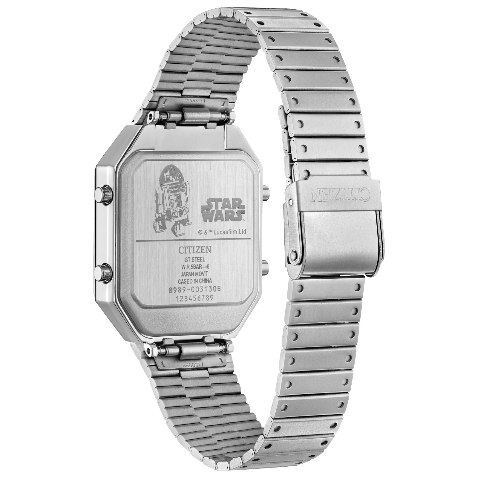 Citizen Star Wars R2-D2 Droid Ana-Digi Quartz Stainless Steel Silver Watch R2D2