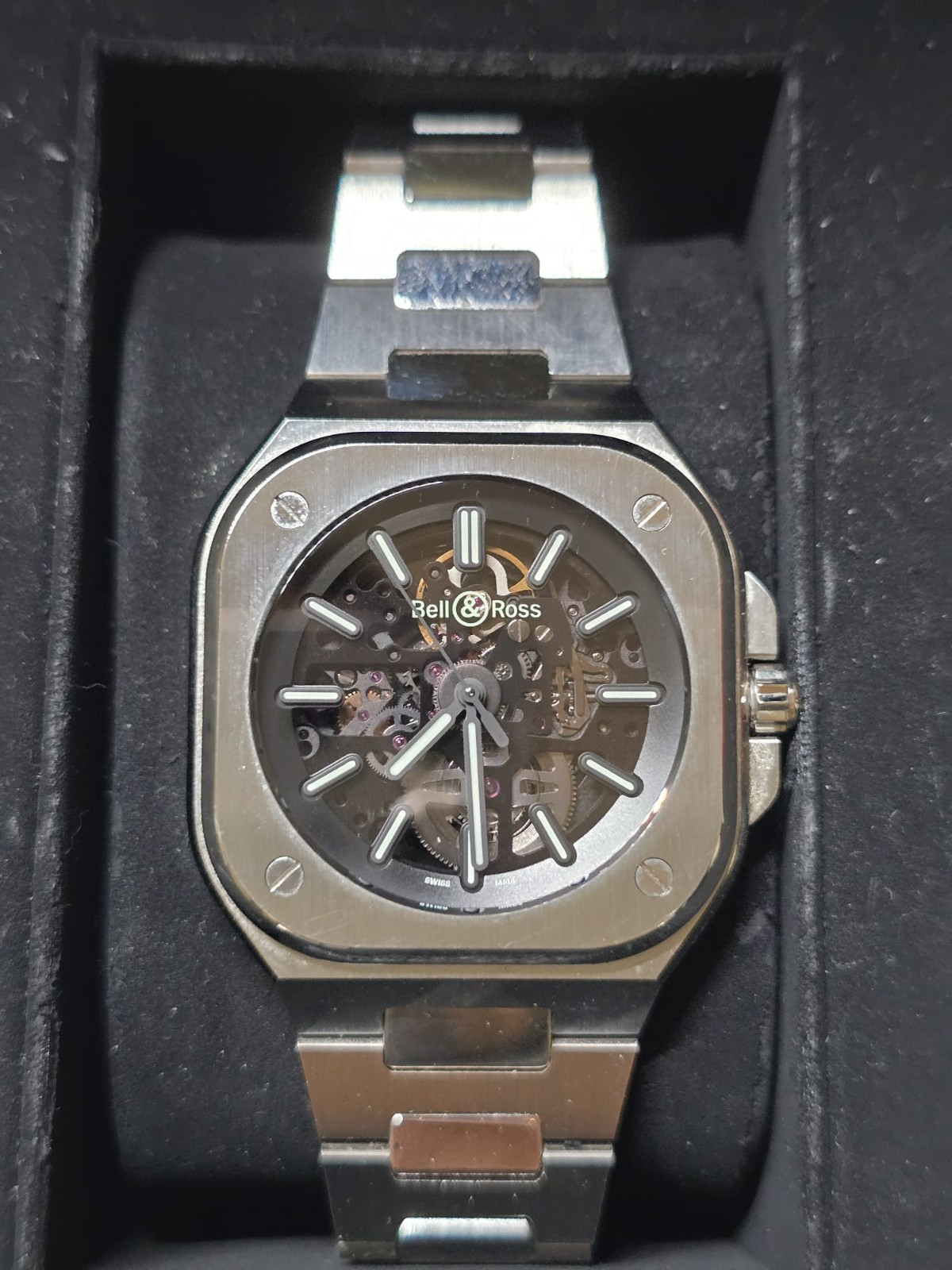 Bell & Ross BR05 Skeleton Nightlum 40mm Steel Automatic Full Set