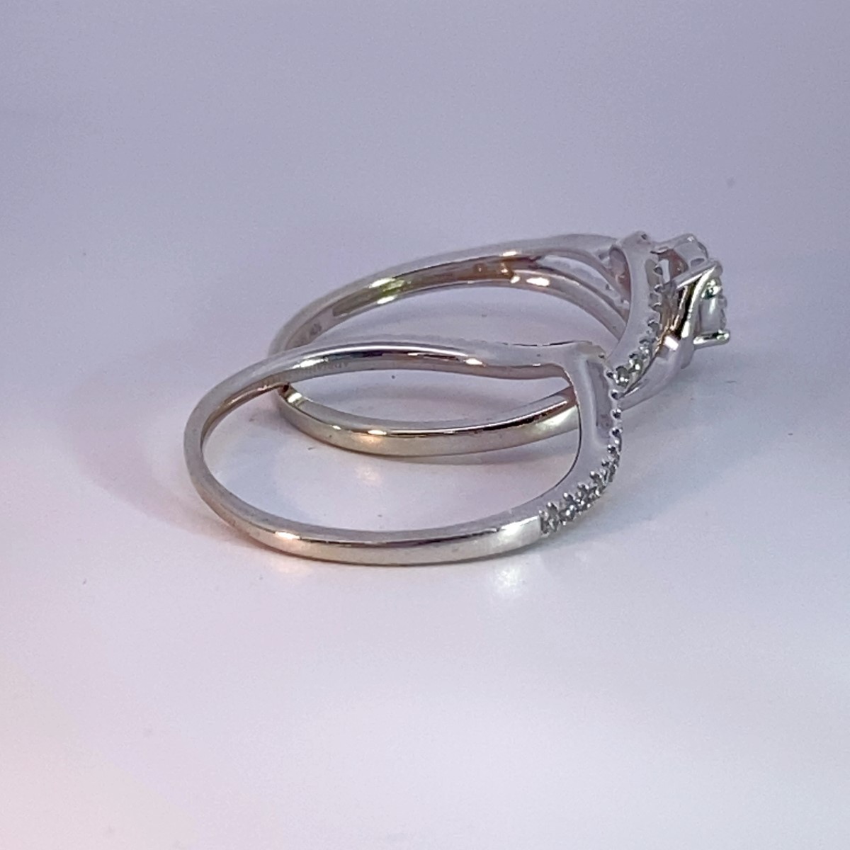 Lady’s Diamond Wedding Set 38 Diamonds .365 Carat T.W. 10K White Gol (MI1071325)