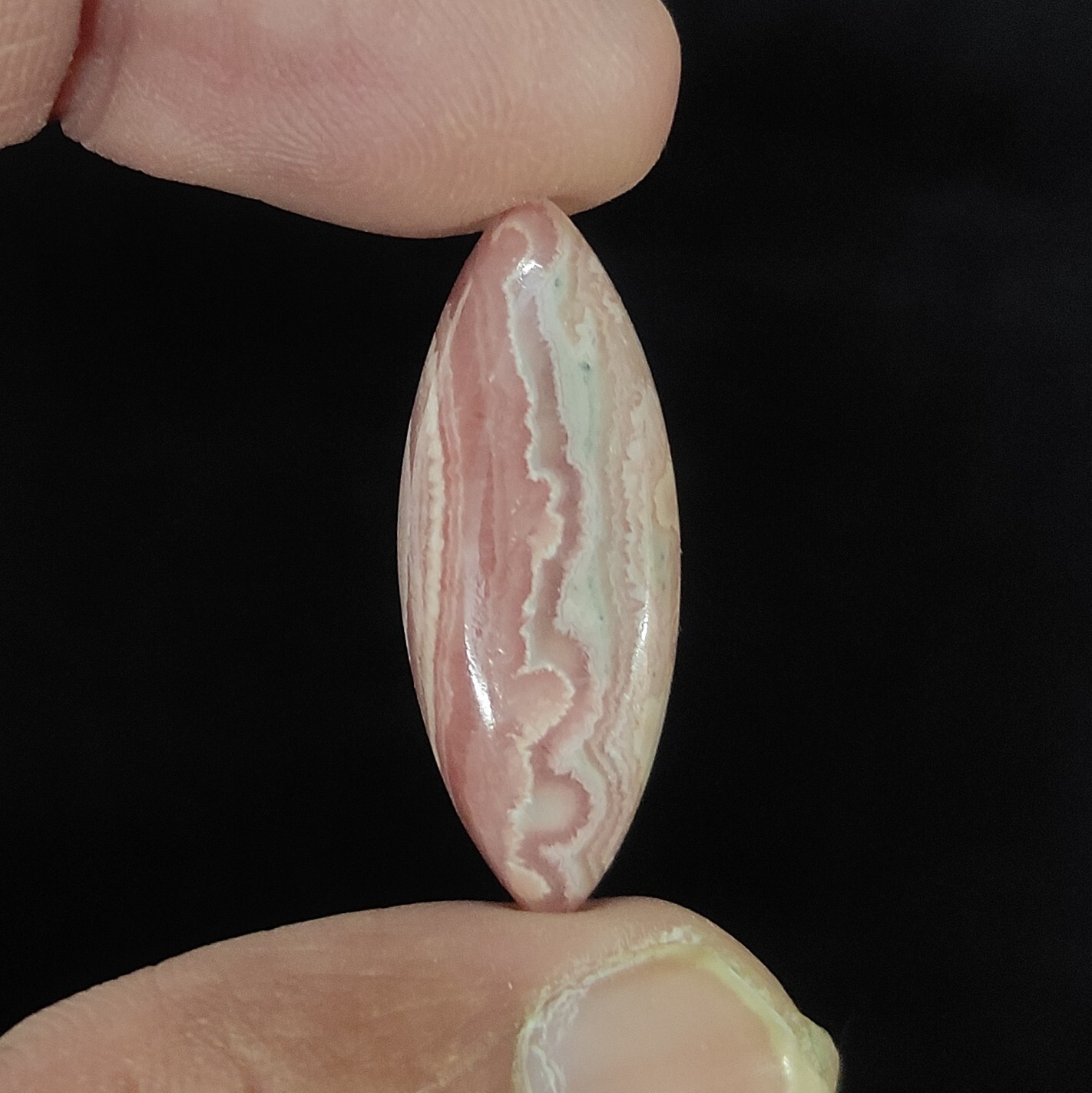 23.10 Cts Natural Marquise Rhodochrosite Cabochon Bracelet Making 29X11X6.5 MM