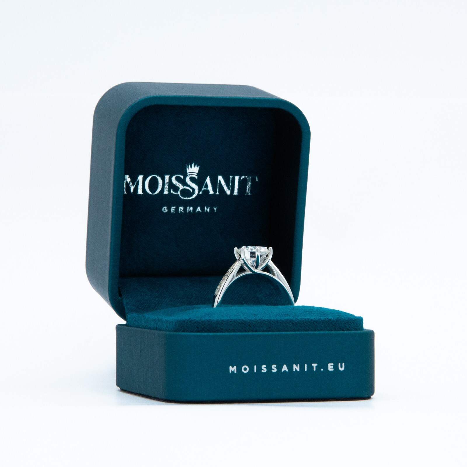 Flower Rush: 925 Silver Moissanite Ring, 2.0ct