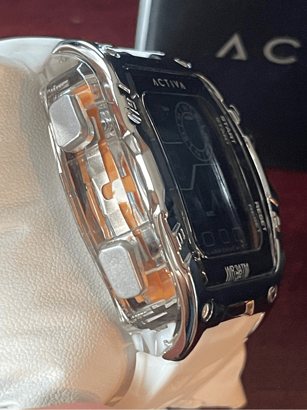 Activa Zalix X Invicta Digital Men’s Watch – 46mm. White (ACW8130-001)