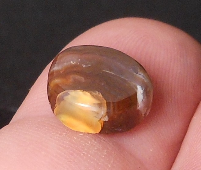 4.70ct Mexican Fire Agate 11.8mm x 11mm