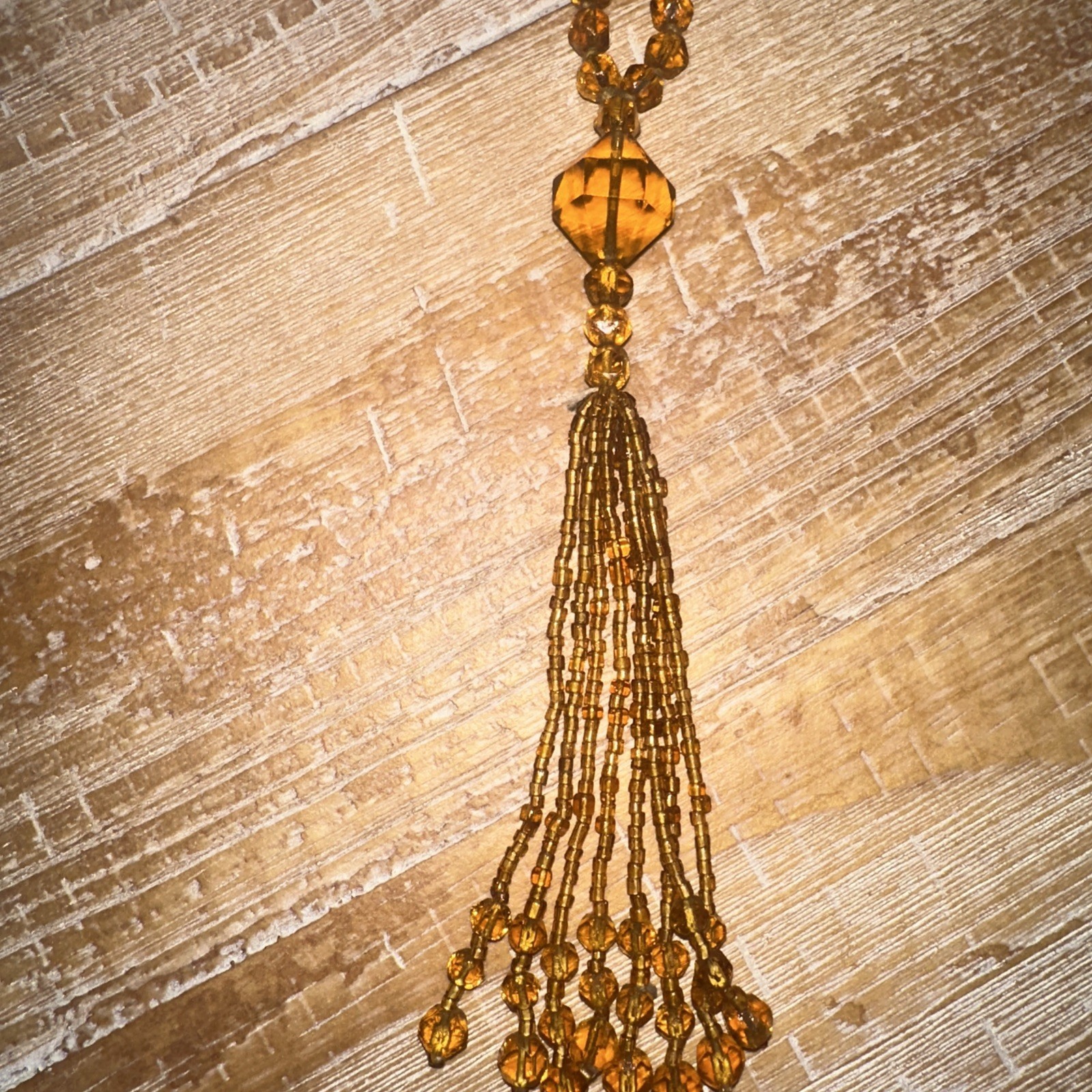Vintage Art Deco Flapper Tassel Sautoir Necklace