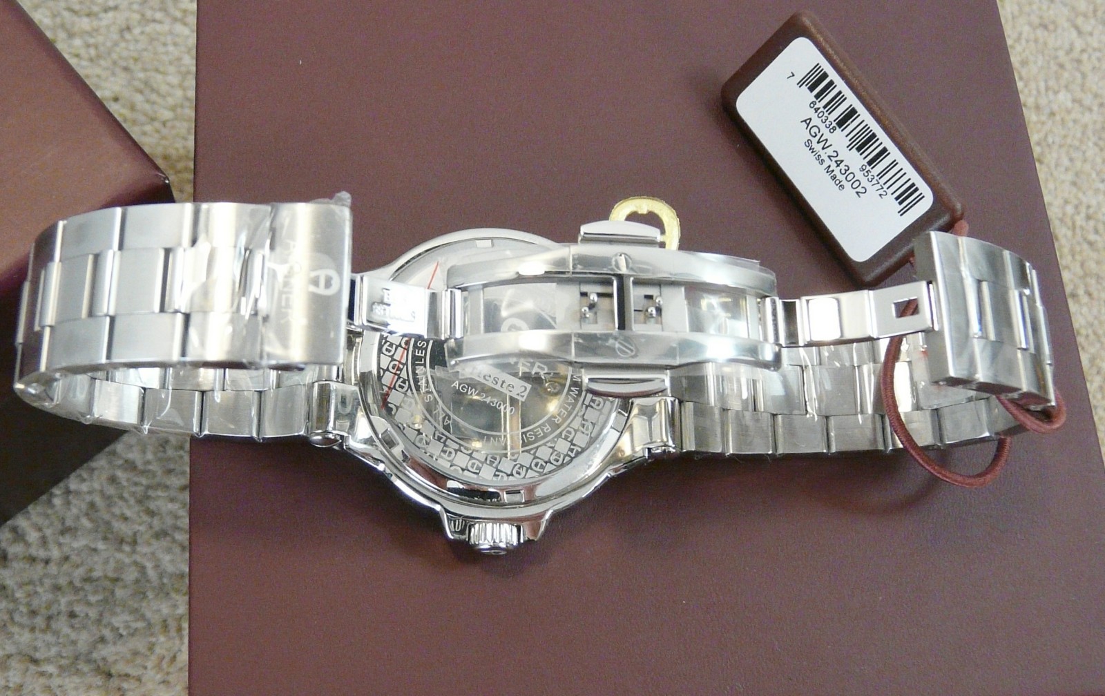 MODERN AIGNER TRIESTE 2 GREEN DIAL SWISS MADE GENTS QUARTZ WRISTWATCH VGC