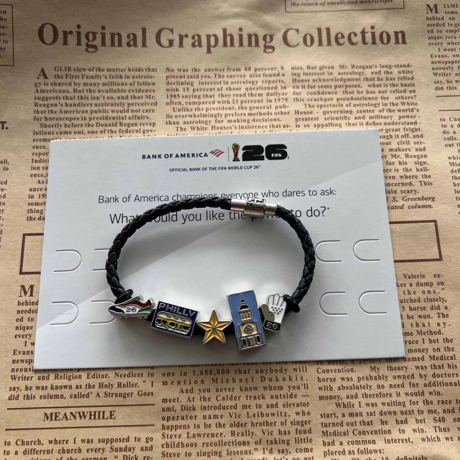 2026 FIFA World Cup Bank of America Philly Exclusive Charm Bracelet 8in