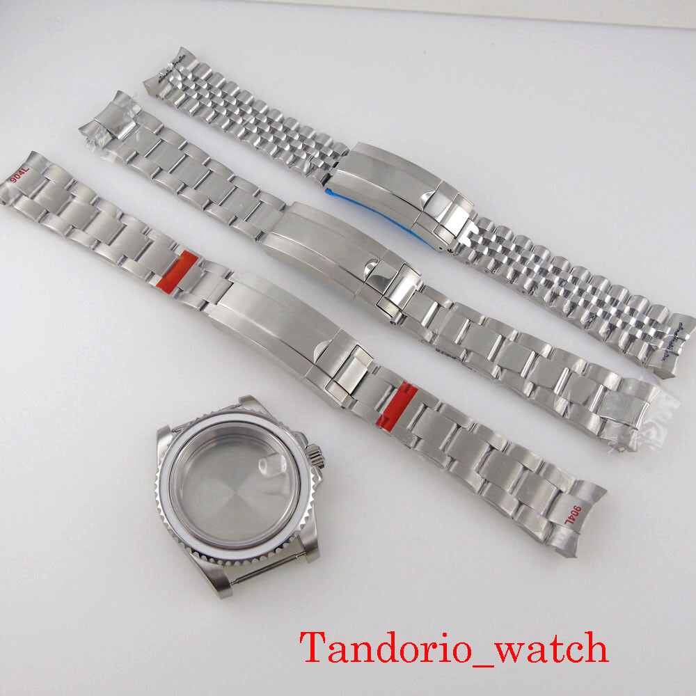 40mm Stainless Steel Watch Case Sapphire Glass for NH34 NH35 NH36 MIYOTA ETA2824
