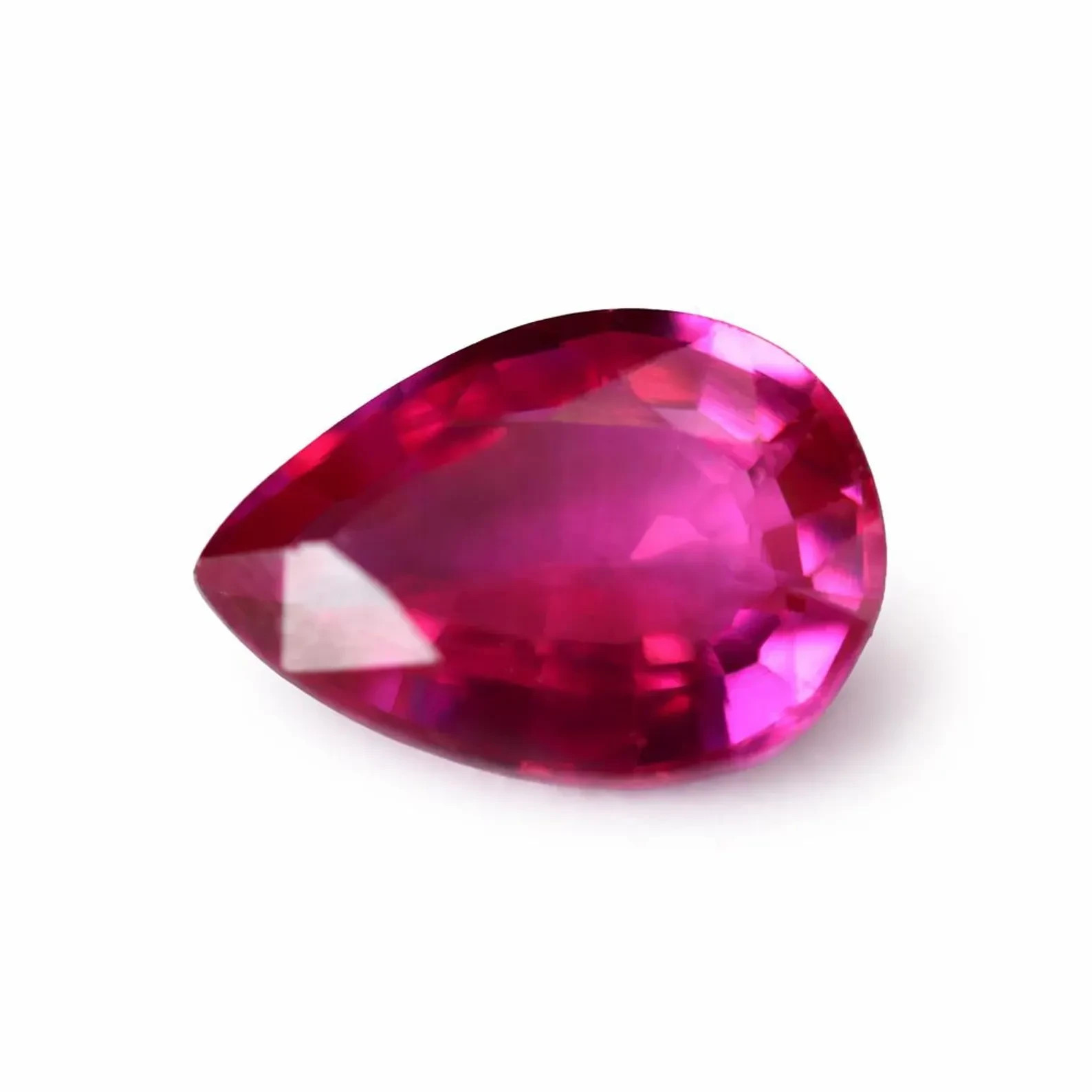 21.25 Ct GIE Certified Natural Ceylon Pink Sapphire Pear Cut Loose Gemstone A++
