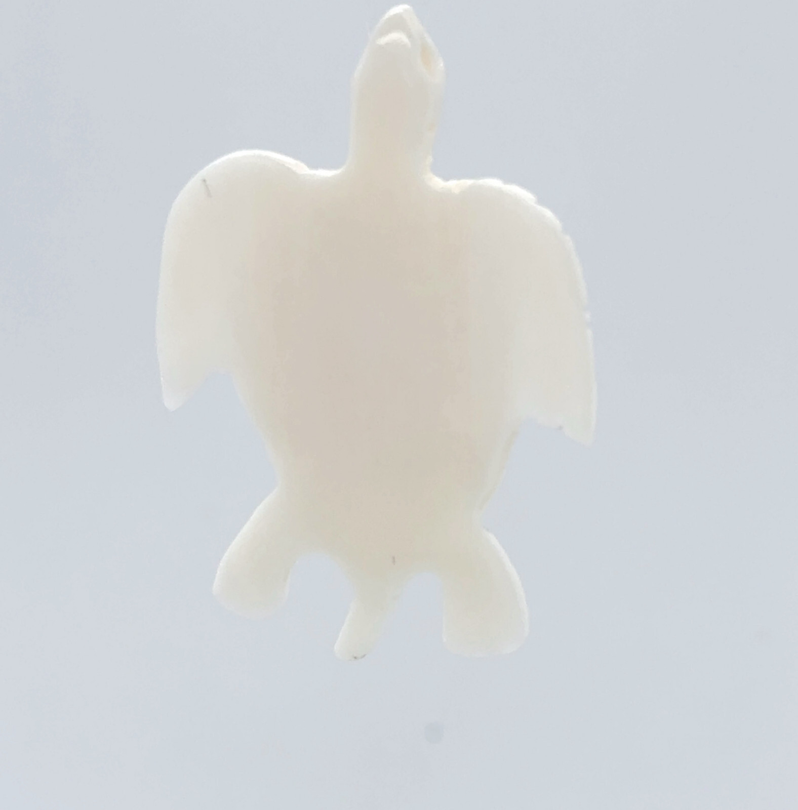 Hand Carved Water Buffalo Bone Turtle / Turtoise Pendant