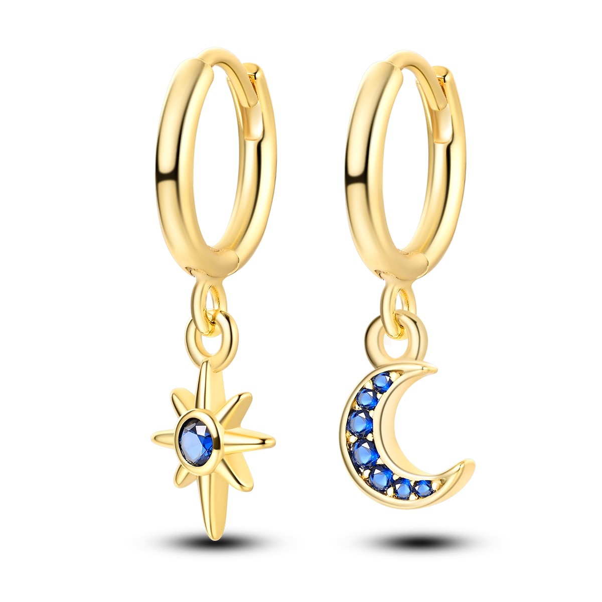 LAZA Optional Hoop Earrings 925 Sterling Silver Enamel Feather Wing for Women