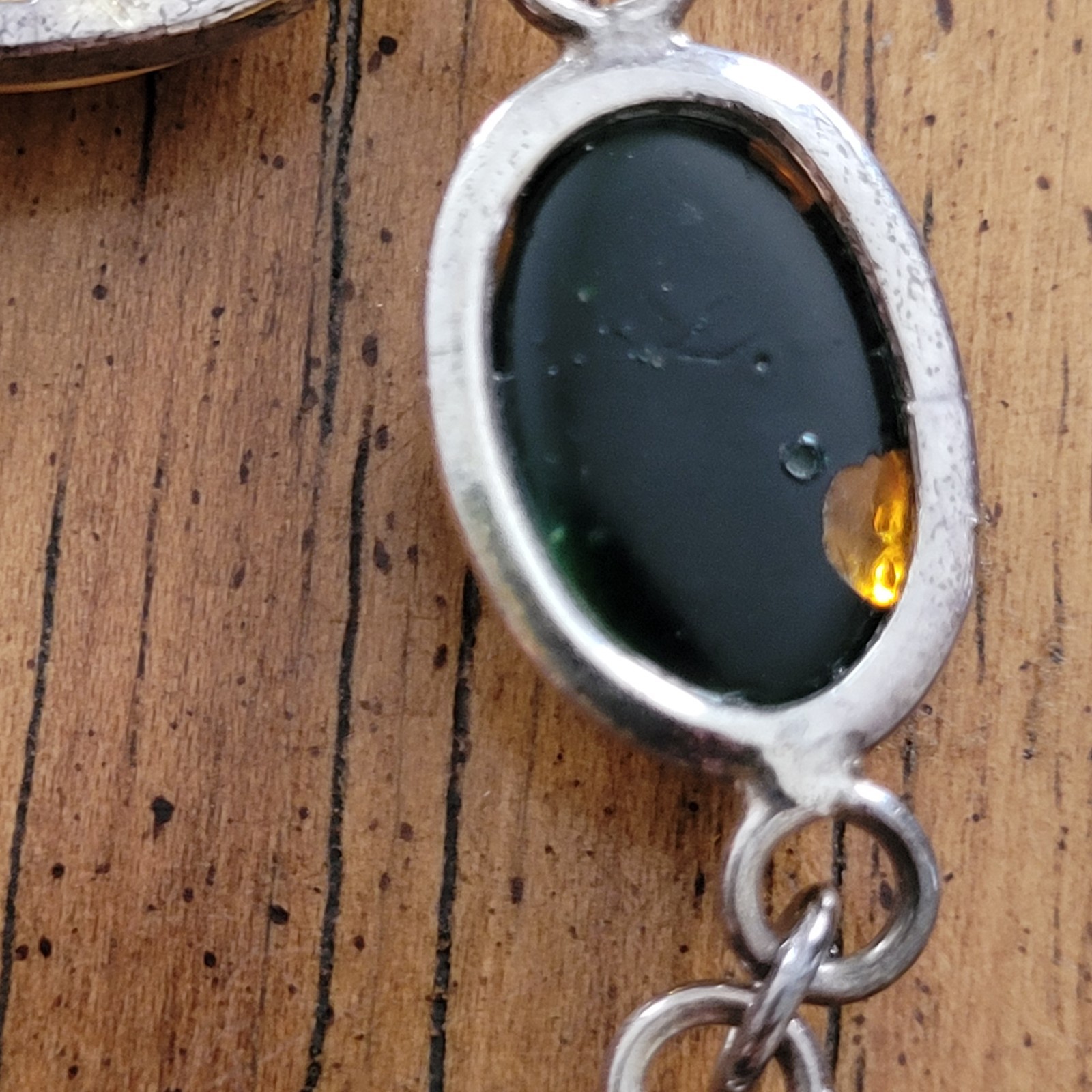 Three color Amber Baltic Amber, green, egg yolk 925 Bracelet