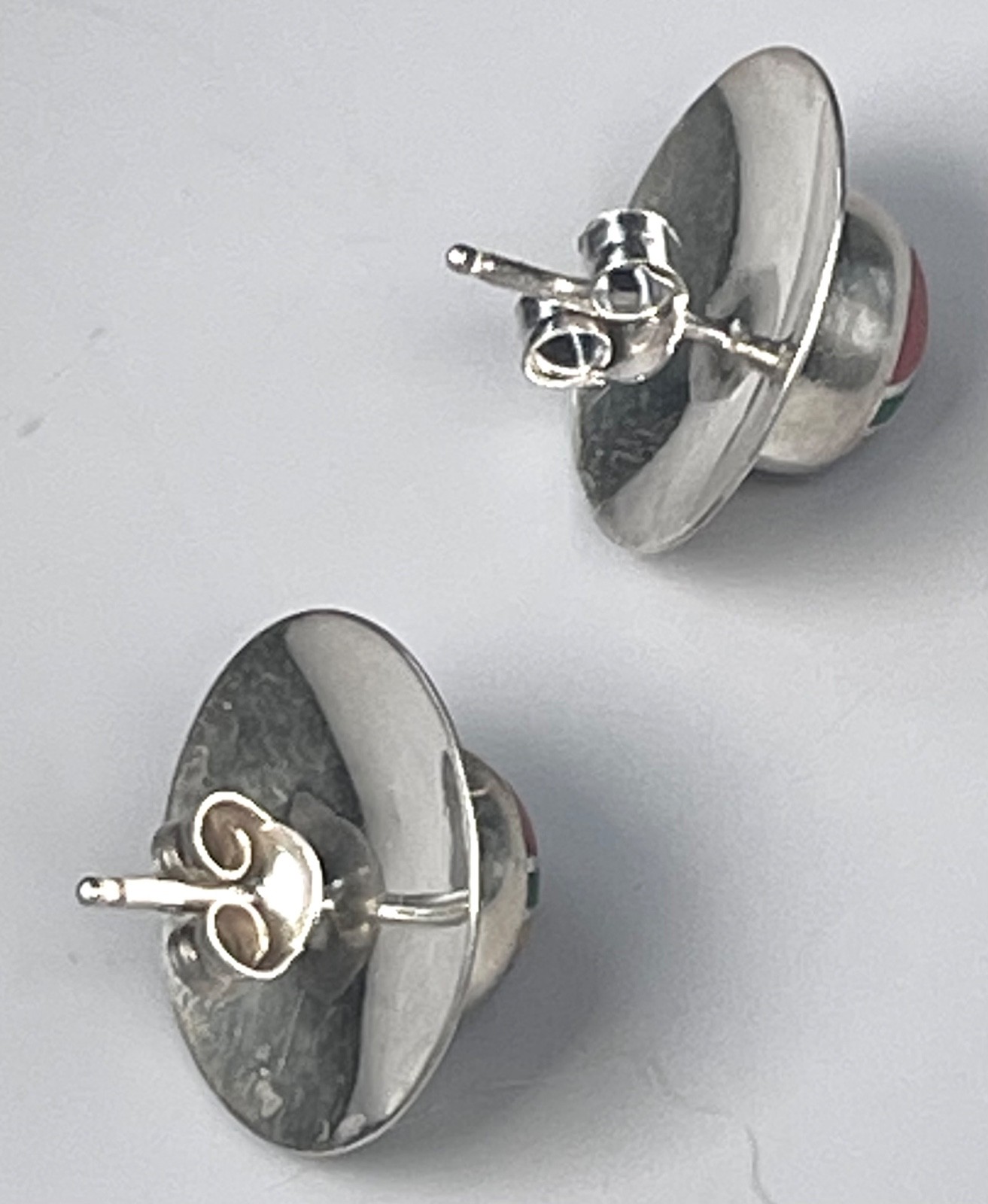 Ella Peter Sterling Multistone Inlay Pendant Earrings Set 24” Chain Navajo