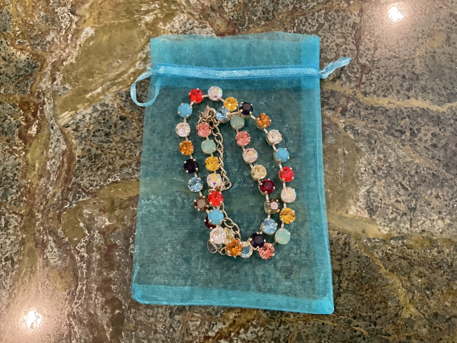 NOT (SABIKA) MULTI-COLOR CUT CRYSTAL NECKLACE
