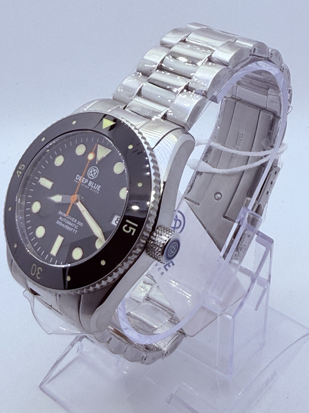 Deep Blue SKIN DIVER 300 40MM AUTO VINTAGE DIVE WATCH-ROUND HOUR MARKERS‼️NEW‼️