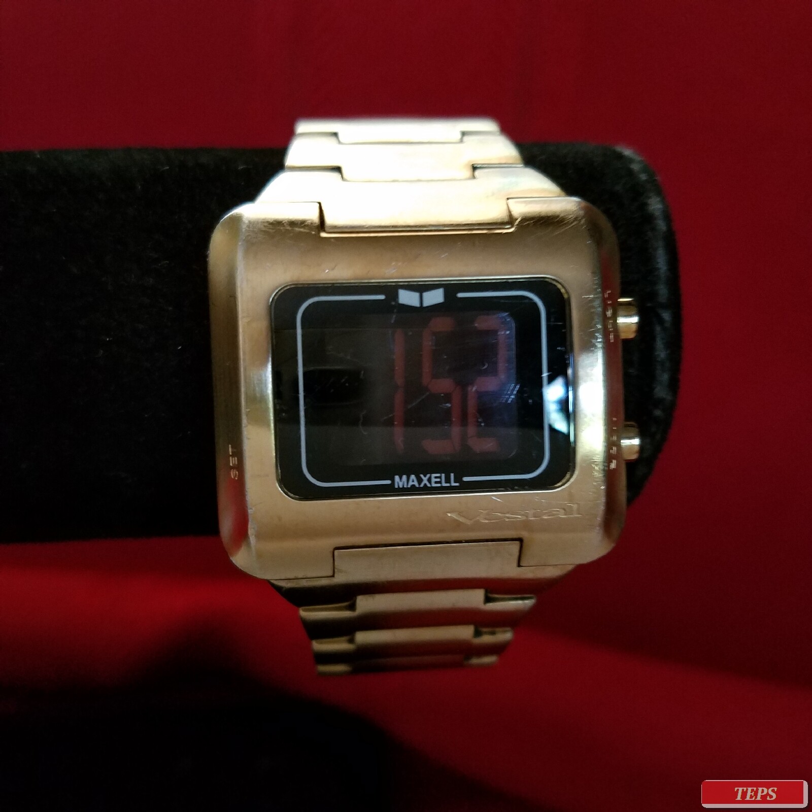 Vestal “Maxell jr.” (Gold) 50M Digital China Movement w/ Date & Light