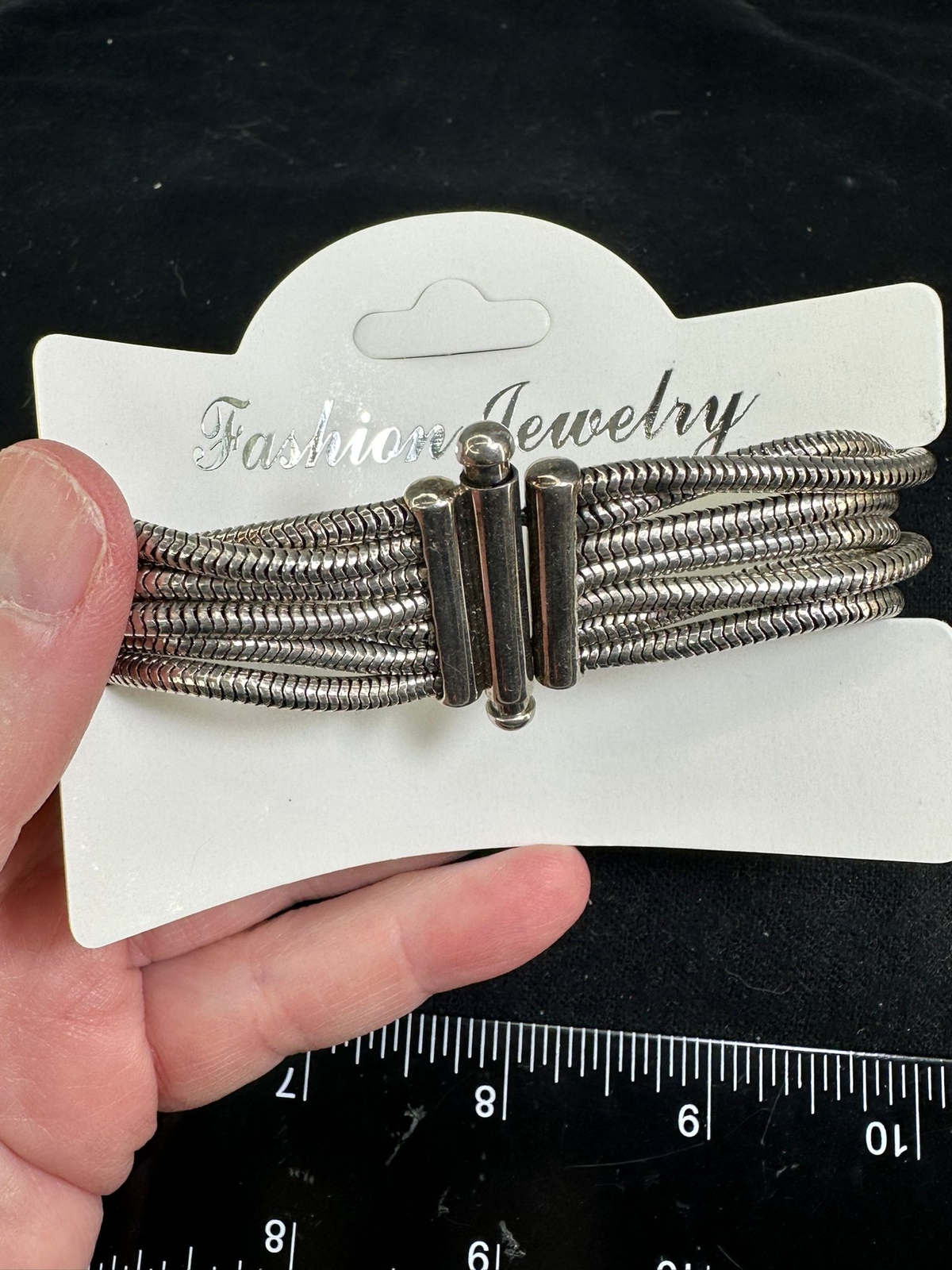 Bracelet 7 Strands Snake Chain FASHION JEWELRY Vintage Silver M-6611!