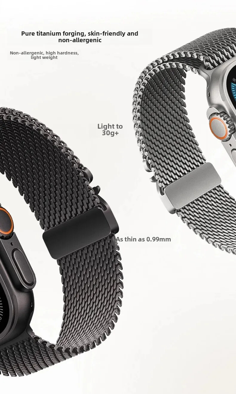 Titanium Metal iWatch Band Strap For Apple Watch Ultra 11 10 9 8 7 6 5 4 SE 3 2