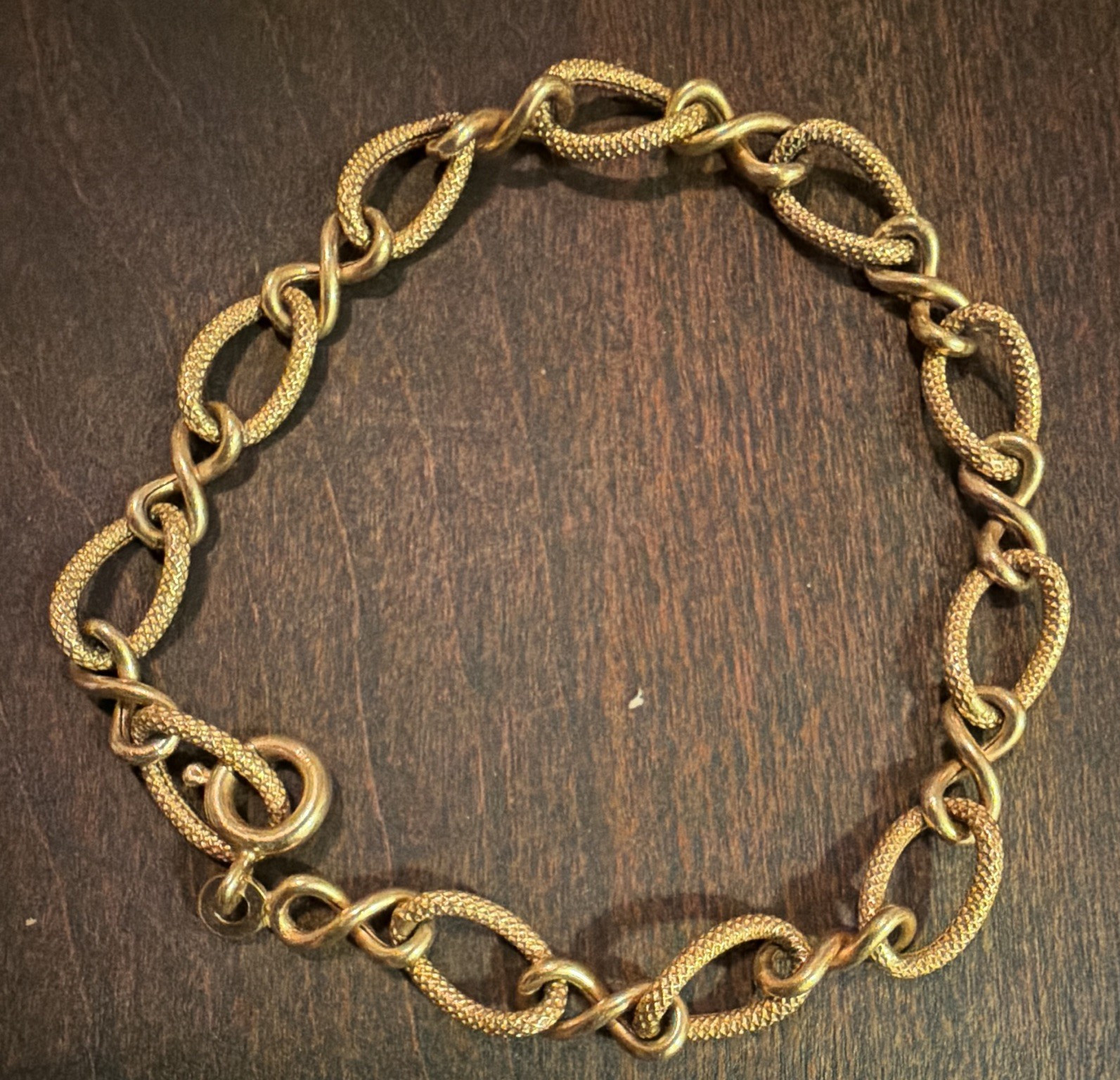 Vintage UnoAerre Italian 750 18kt Yellow Gold Textured Woven Bracelet
