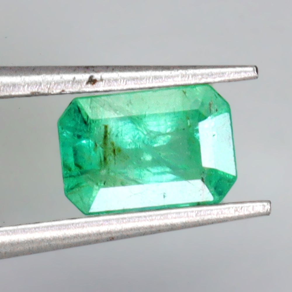 Emerald Cut Natural Unheated Top Rich Green Emerald Brazil 0.90ct 7x5mm Gemstone
