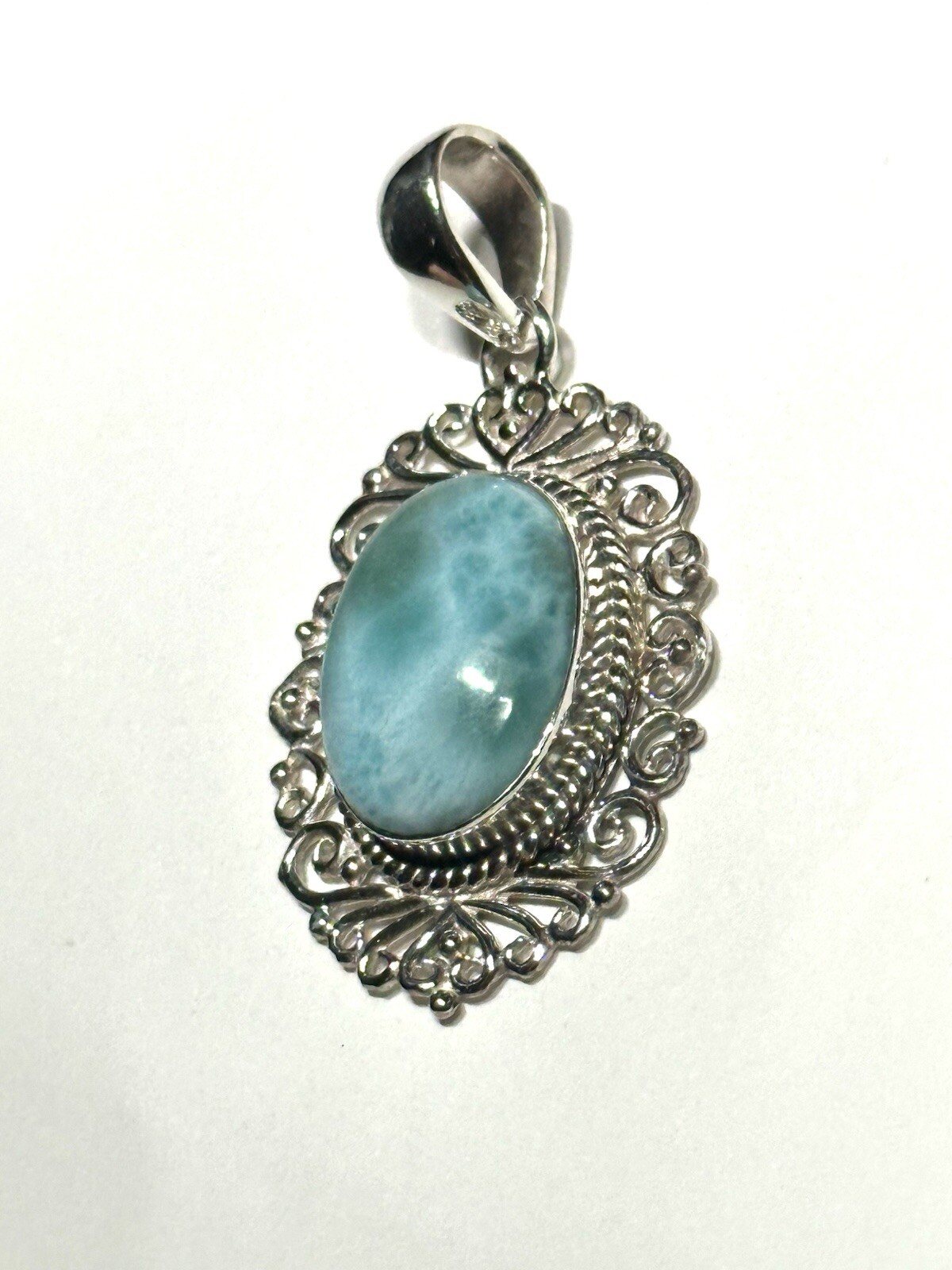 Lariat Solid 925 Sterling Silver Pendant