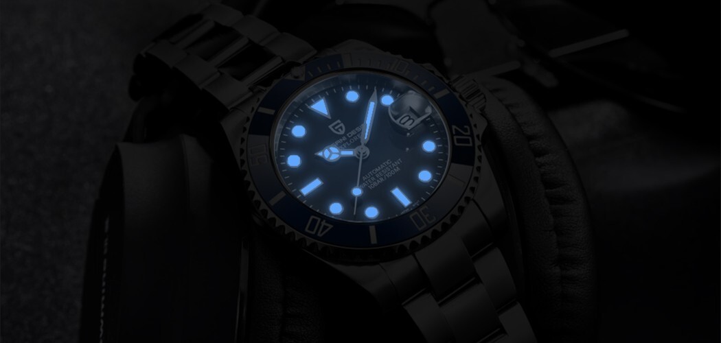 PAGANI DESIGN PD-1651 Men’s GMT Watch Black with Stainless Steel Jubilee Strap