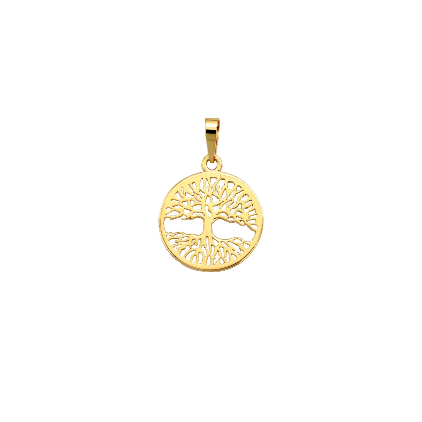 10K 14K Solid Gold Tree of Life Necklace Dainty Family Tree Pendant Celtic Gift