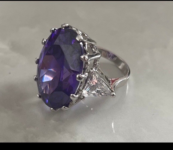 Fab”Amethyst” Large Cocktail Ring