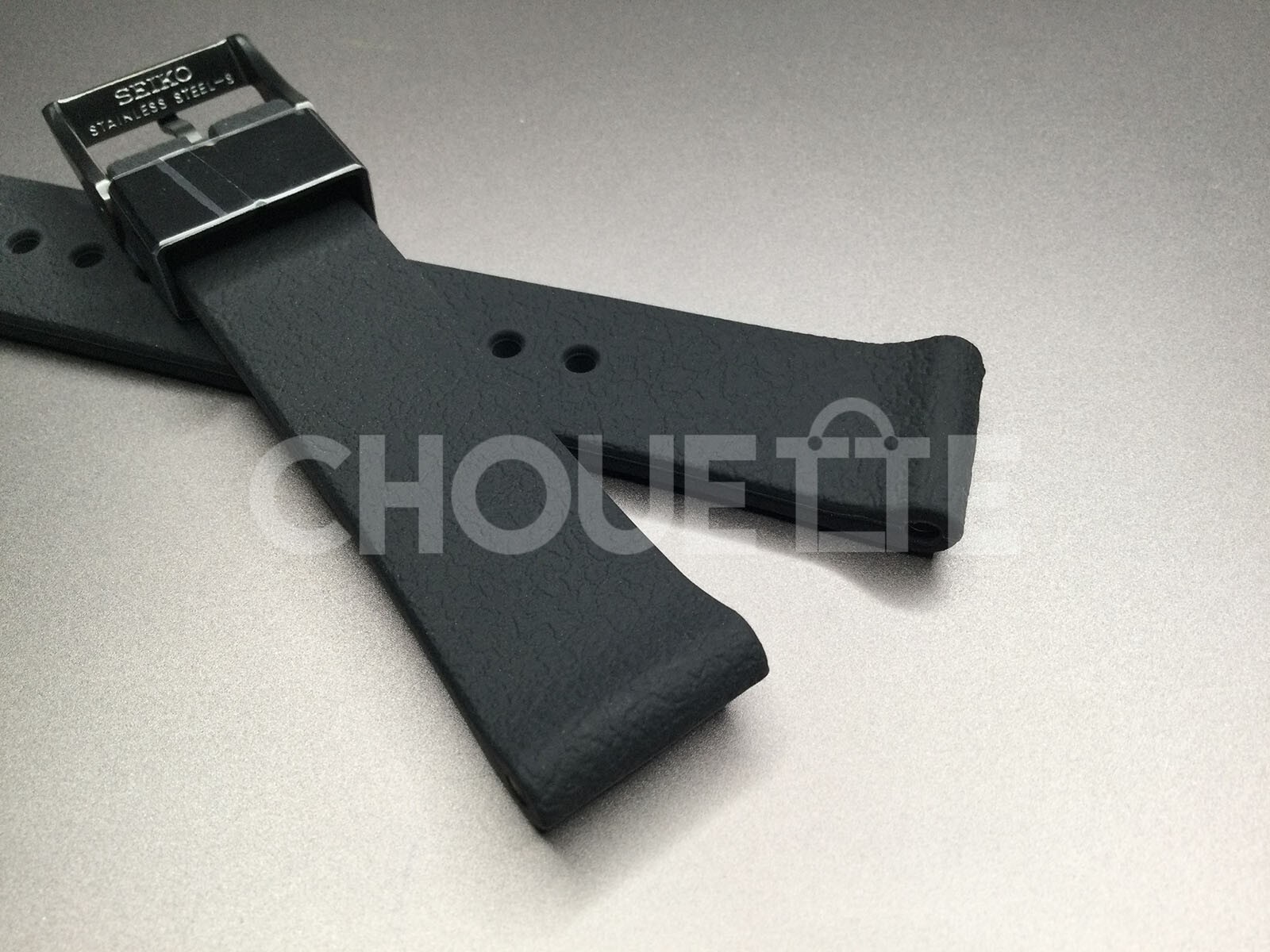 OEM Seiko Prospex SBDC183, SPB335J 20mm Black Silicone Rubber Watch Strap Band