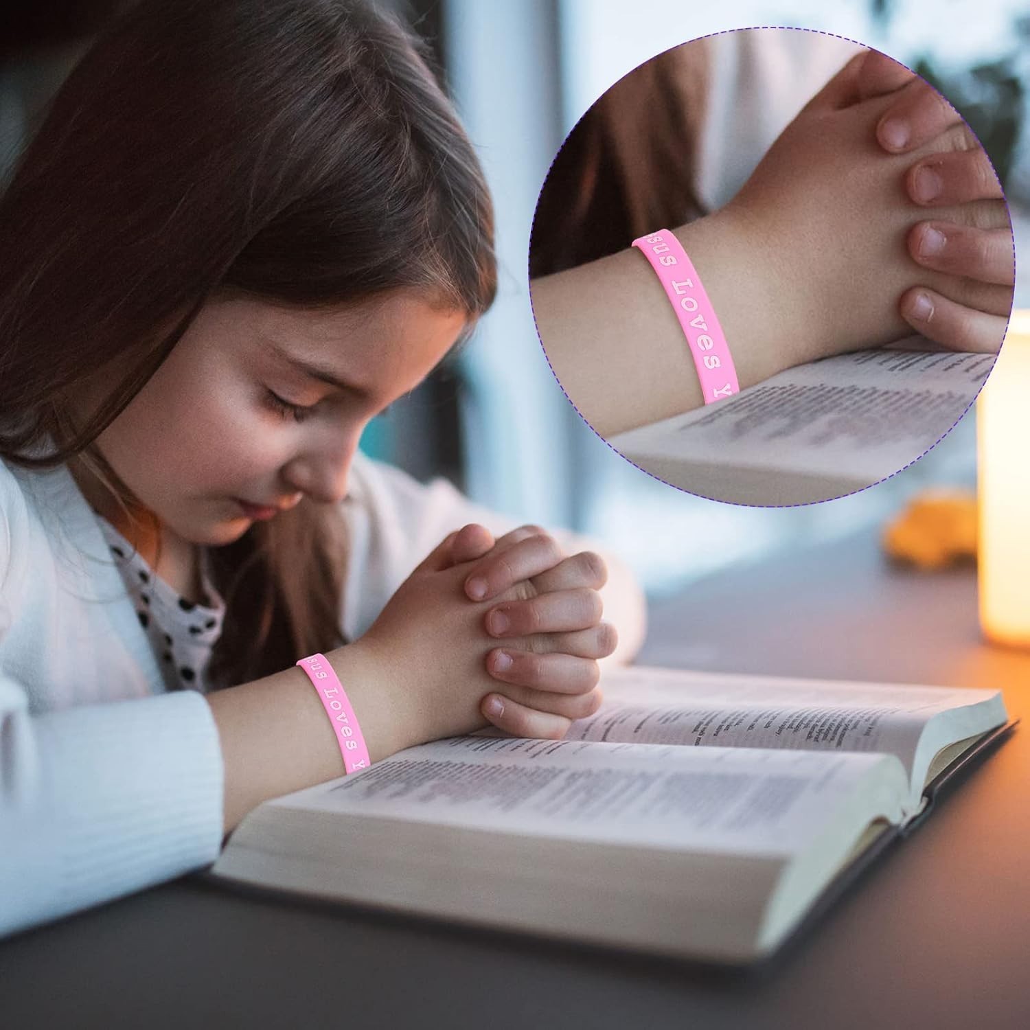 8-Inch Jesus Loves You Silicone Wristbands for Kids & Adults – 120 Count Variety