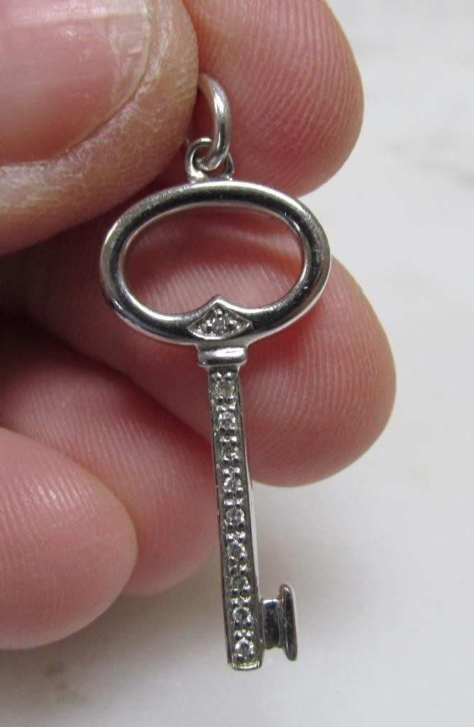 Lot of 3 Misc. Diamond Sterling Silver Pendants ~ 4.4grams ~ 2-C174
