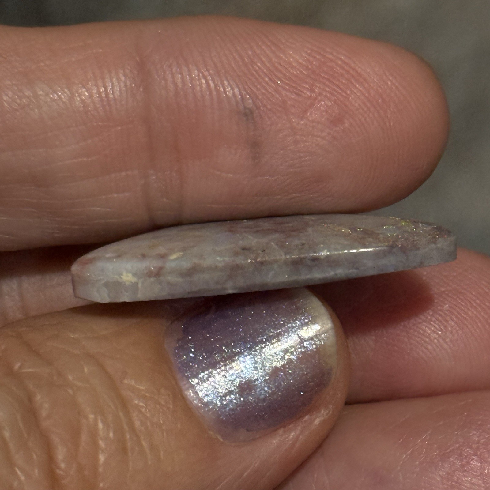 11.6ct 29x18x3.5mm Unique Mintabee Australian Opal Triangle Cabochon Gem