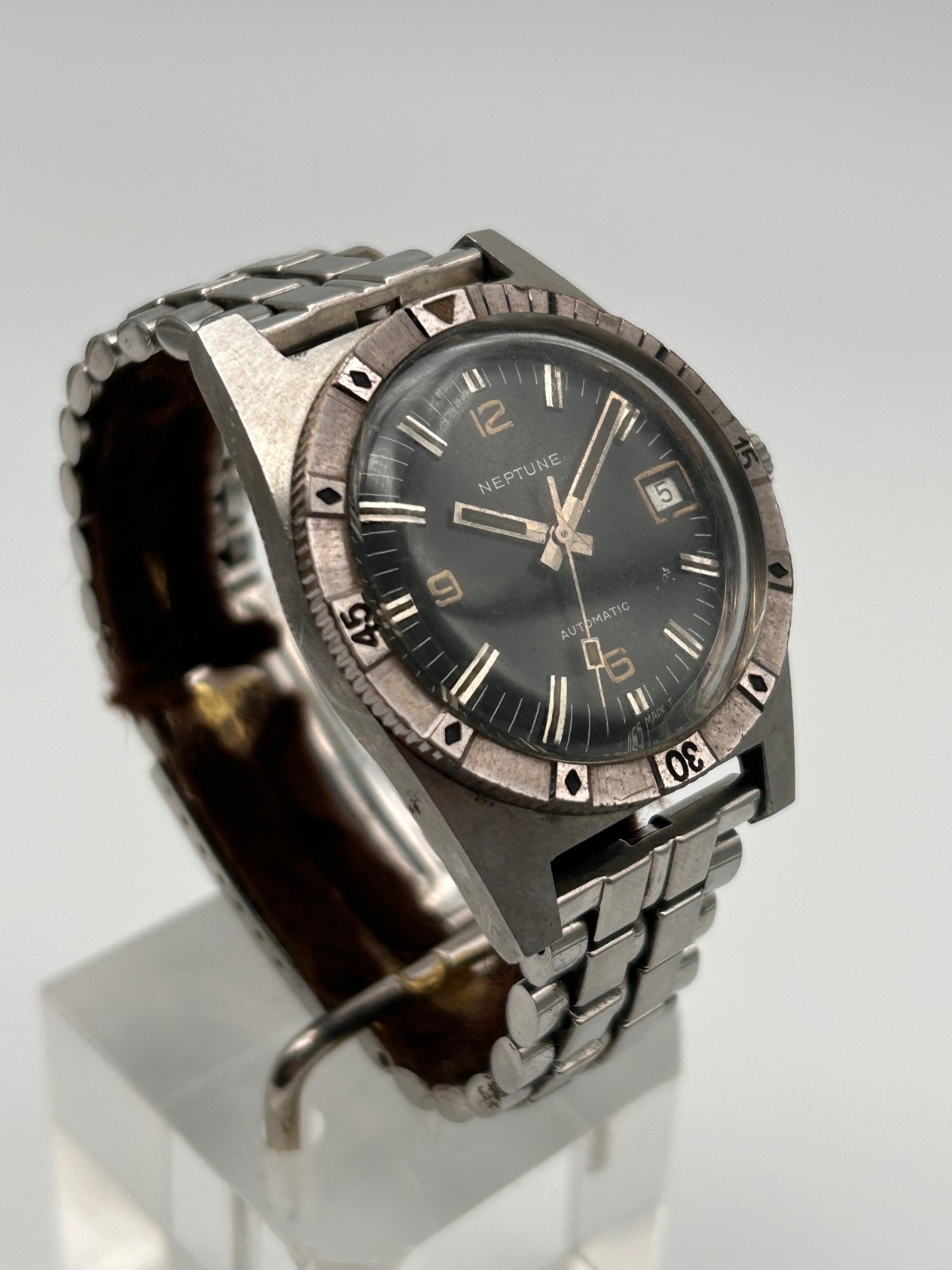 Vintage Stainless Steel Automatic Neptune Baylor