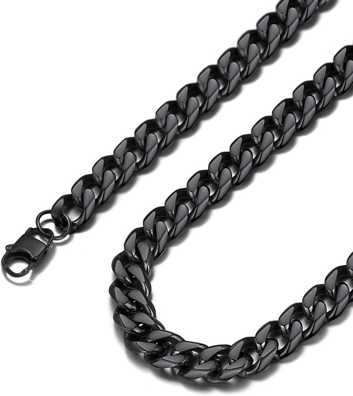 18-40MEN Stainless Steel 3/4/5/6/8Mm Gold Plated Miami Cuban Chain Necklace*155