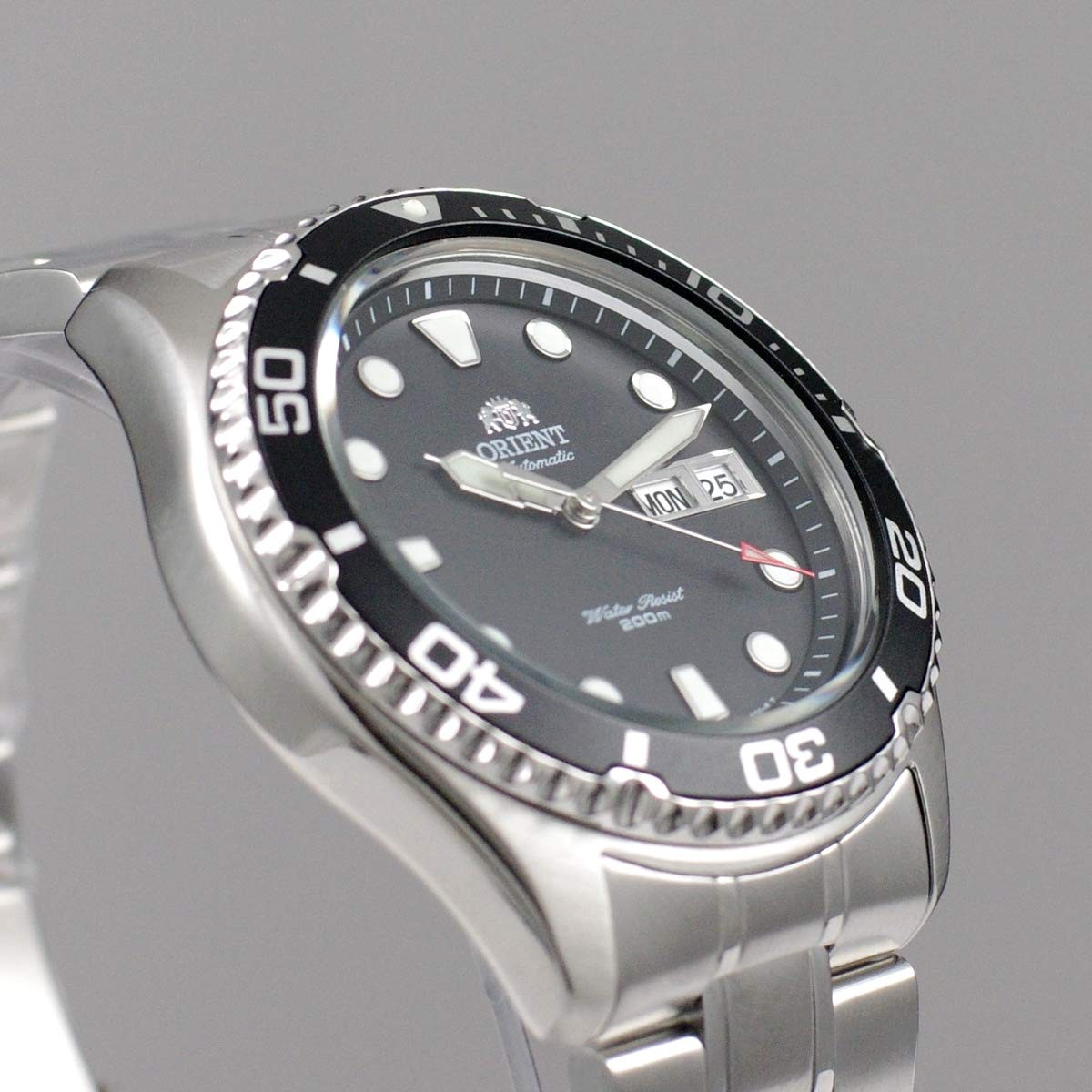 ORIENT Ray II Analog Automatic Silver Toned Stainless Steel Watch FA002004B9 Men