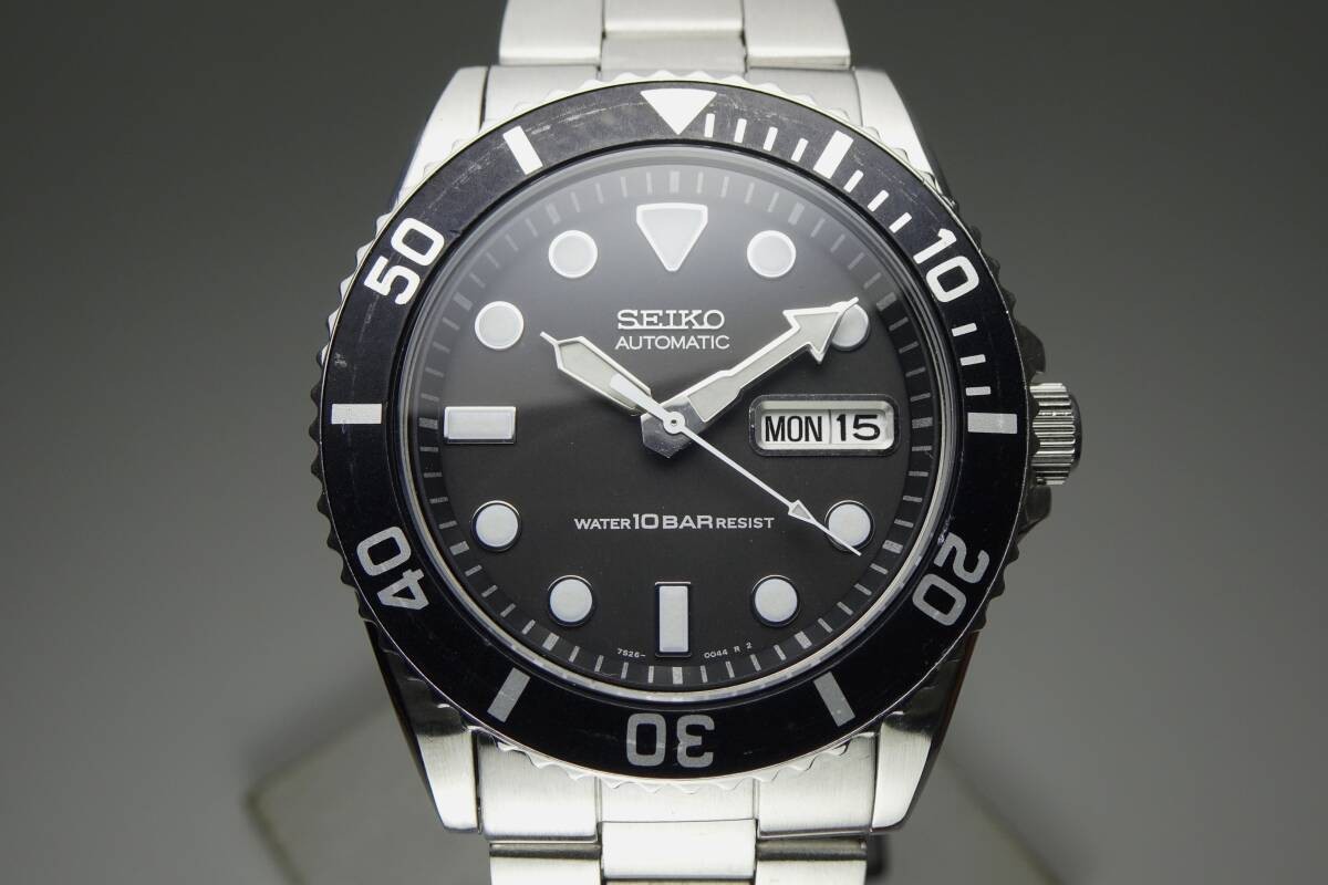 Seiko SKX031 7S26-0040 Black Submariner Automatic Diver Men’s Watch [EXC+5]