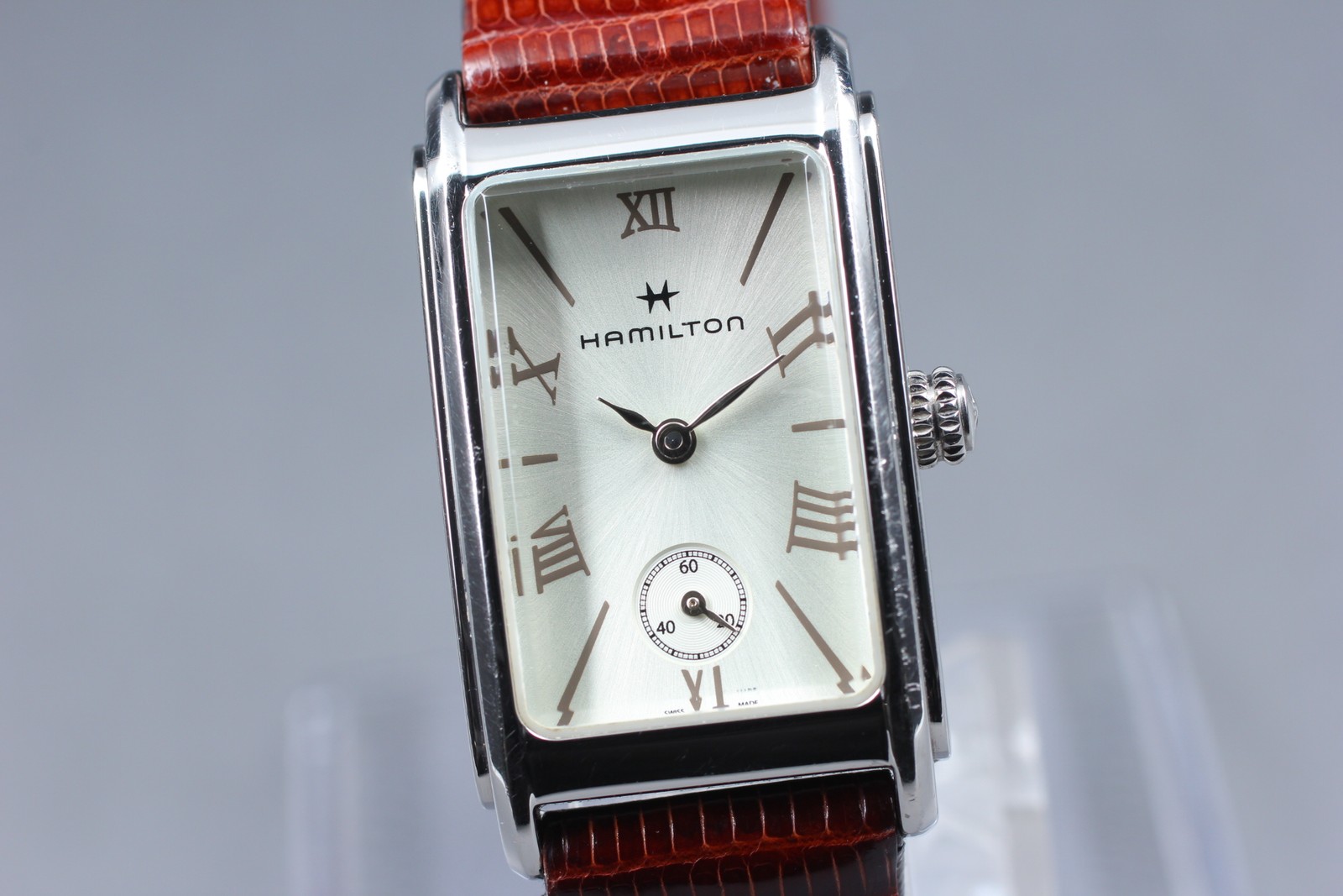 [Exc+5] Hamilton Ardmore H112210 Silver Women’s Square Quartz Watch From JAPAN
