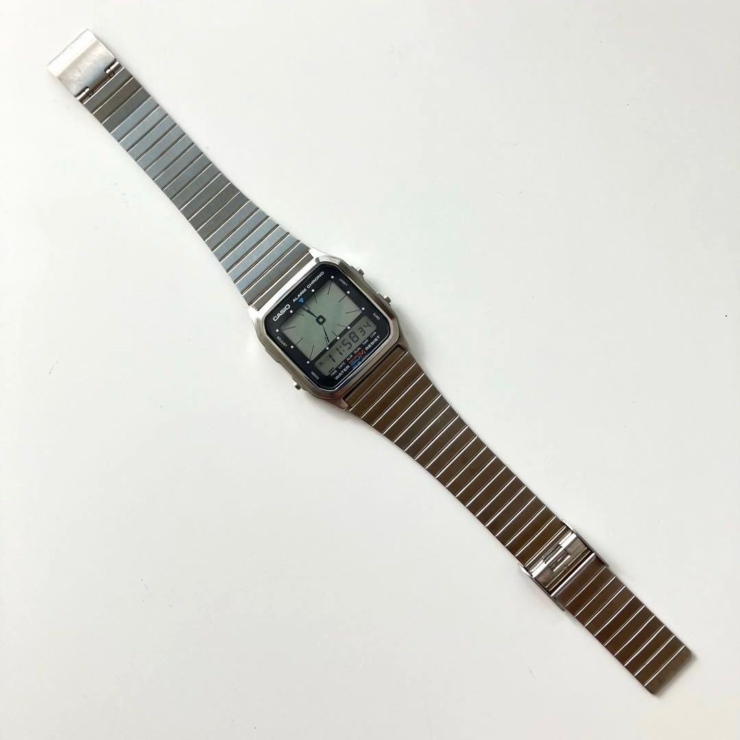 CASIO AE-60W Digitized Analog Vintage Digital Watch Module 187 Japan Working