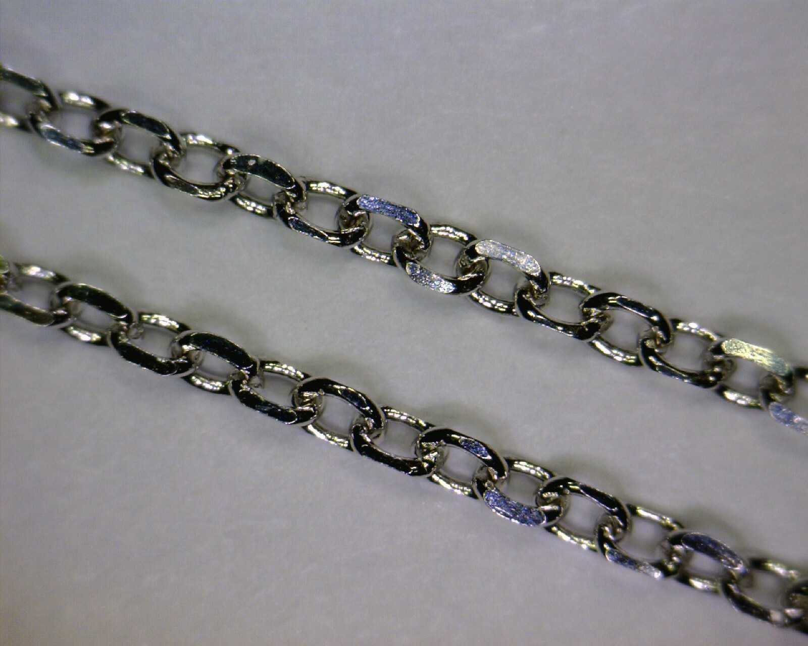 16.25″ / 18.25″ Adjustable 14K White Gold 1.0mm Rolo Chain Necklace – 1.47 grams