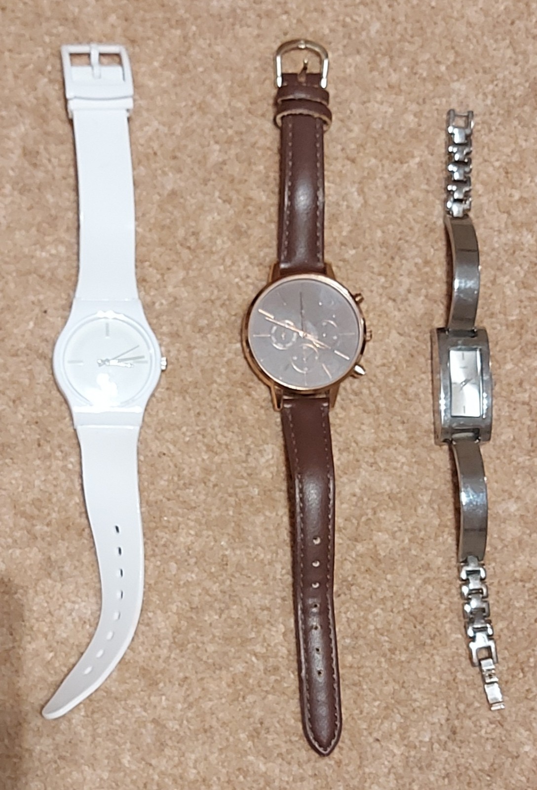 Three Untested Ladies Watches – one is New Look, one is Quartz – analogue 12 hr