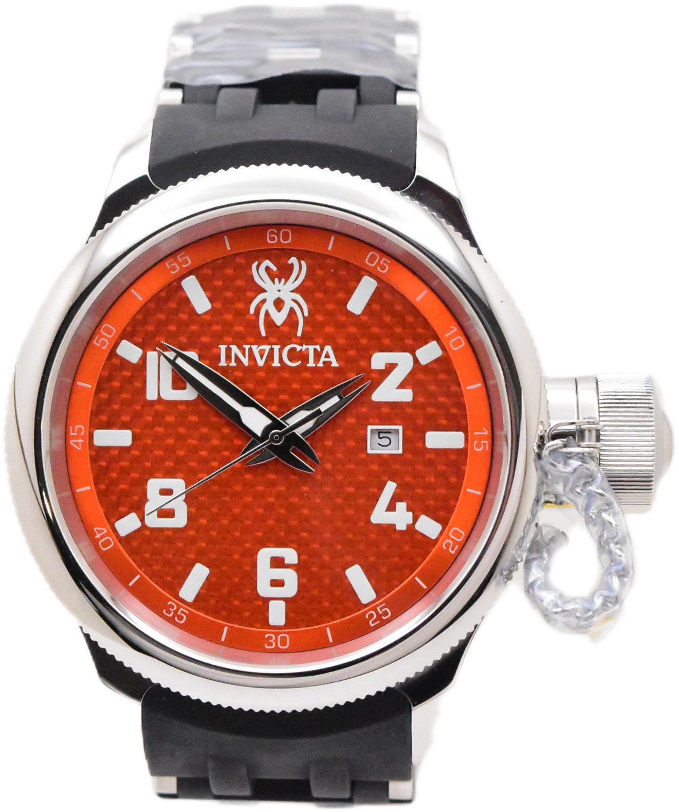 Invicta Russian Diver Sea Spider Men’s 52mm Orange Dial Swiss Quartz Watch 36978