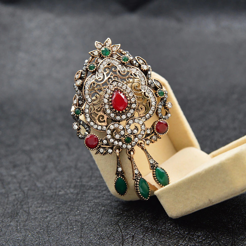 Vintage Noble Pendant Brooch Accessories For Wedding Antique Jewelry Gift