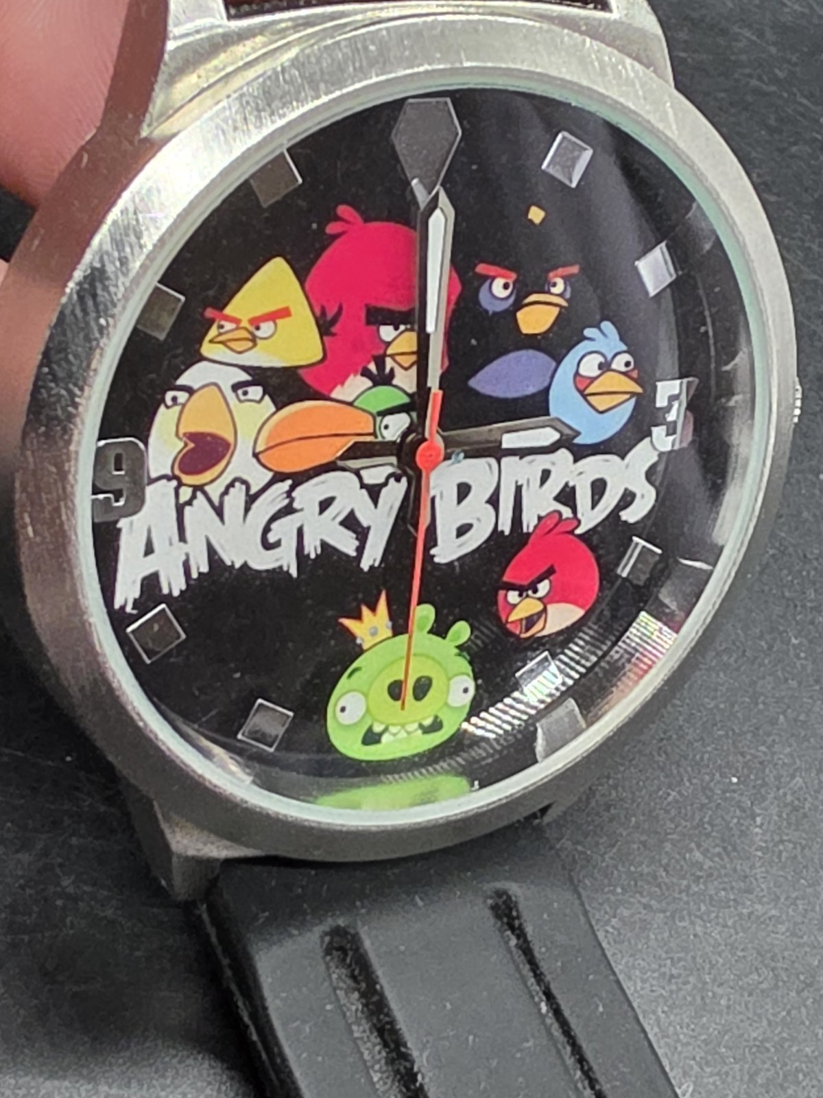 2009-13 HUGE ANGRY BIRD ROVIO ENERTAINMENT WATCH VIDEO GAME Needs New Battery