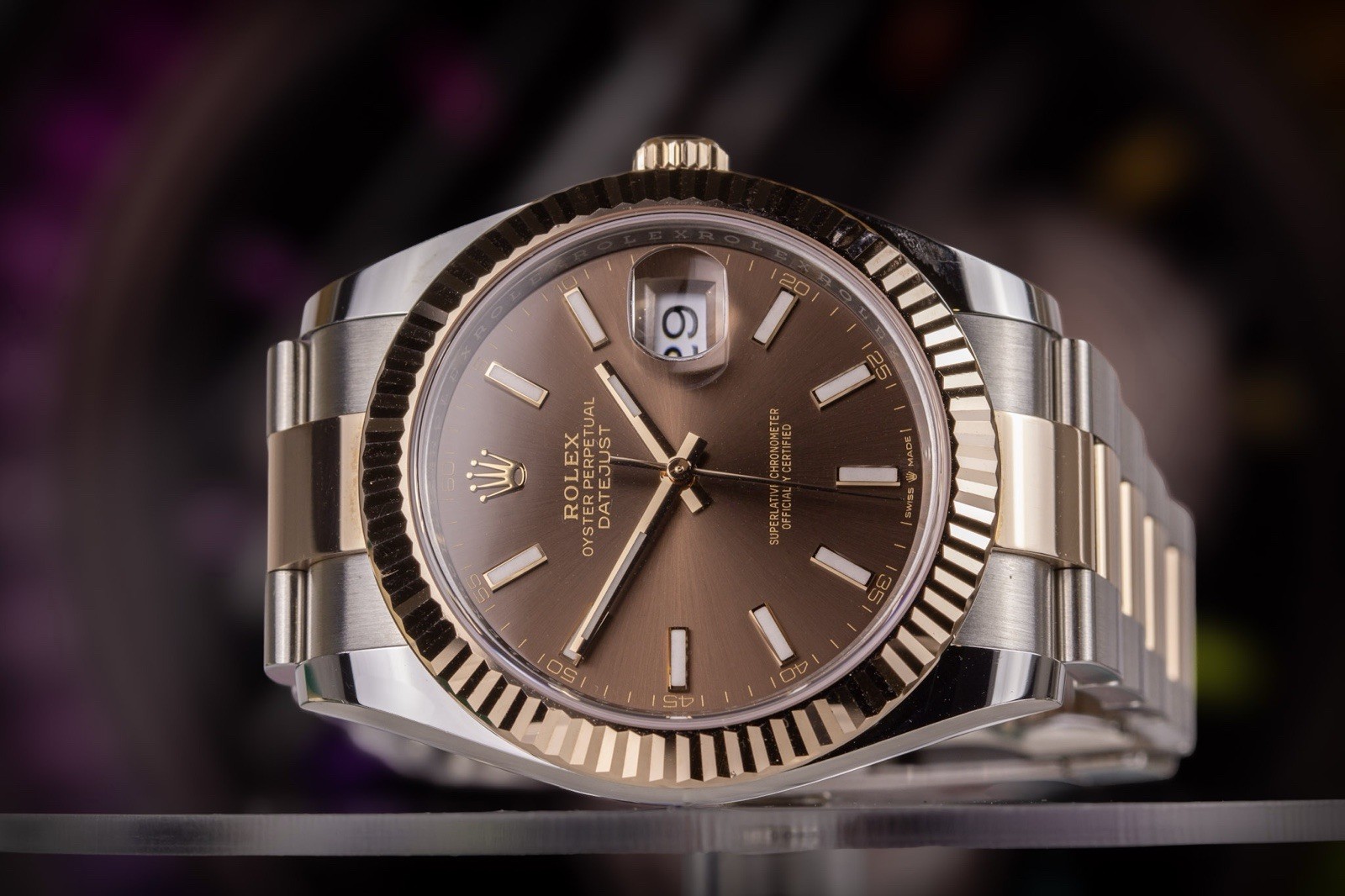 Rolex Datejust 41mm 126331 2025 Complete Set Chocolate Brown Dial Oyster.