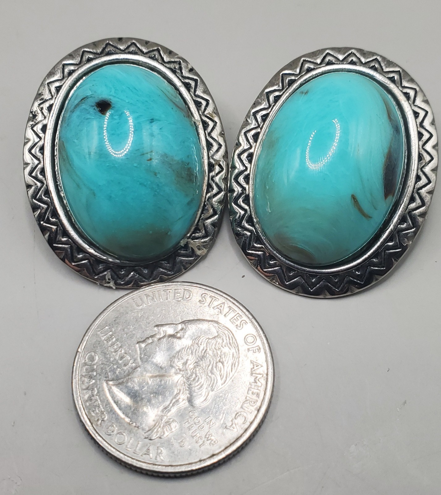 10Pc Southwest Style Faux Turquoise Lot: Premier Designs Necklace, Avon pendant+