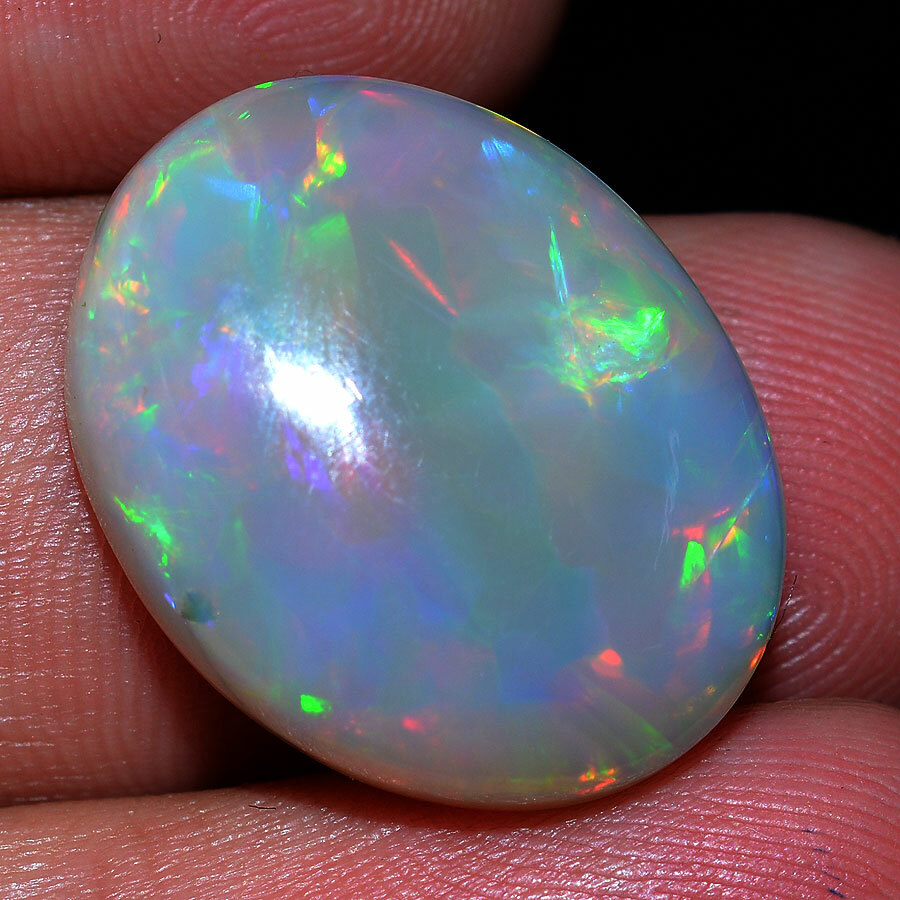 13.50 Cts AAA+ Huge Natural Ethiopian Opal GTL Certified Play of Colors Gemstone
