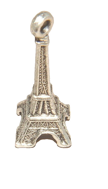 Eiffel Tower Paris Travel #2 Charm Tibetan Silver J1269