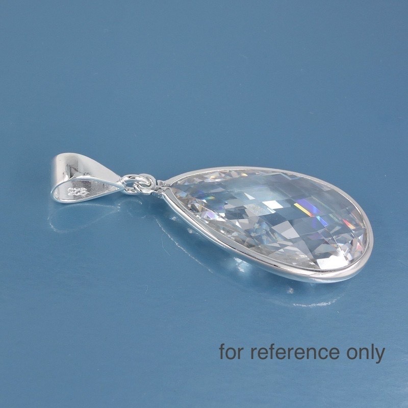 Sterling Silver Smooth Simplicity Pendant Bail Connector Open Loop [Choose Size]