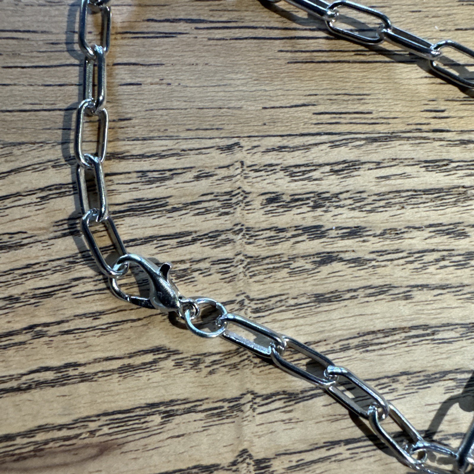 19cm/7.5in Silvery Paperclip Bracelet