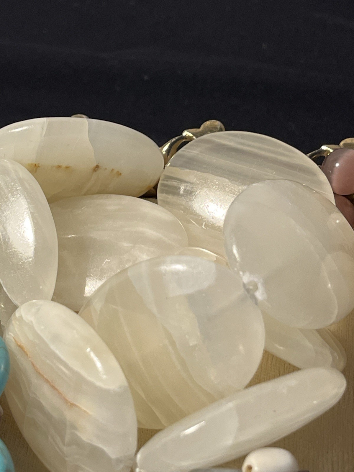 VTG To Modern Semi-Precious Gemstone Chunky Destash Lot For Jewelry/Craft Makers